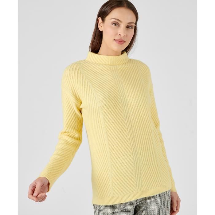 Pull Damart Pull chaud col chemin e Thermolactyl Jaune P le