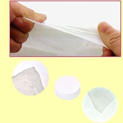 Serviettes Compressées ZONSUSE - Lot De 100, Coton, 22x22cm Déployées