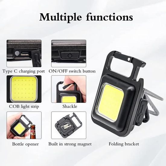 mini lampe poche magnétique usb - Achat en ligne | Aliexpress