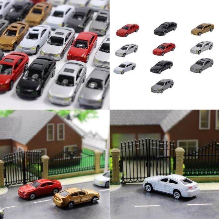 30 PIÈCES DE Mini-bâtiments De Voiture Peints Calibre 1/100
