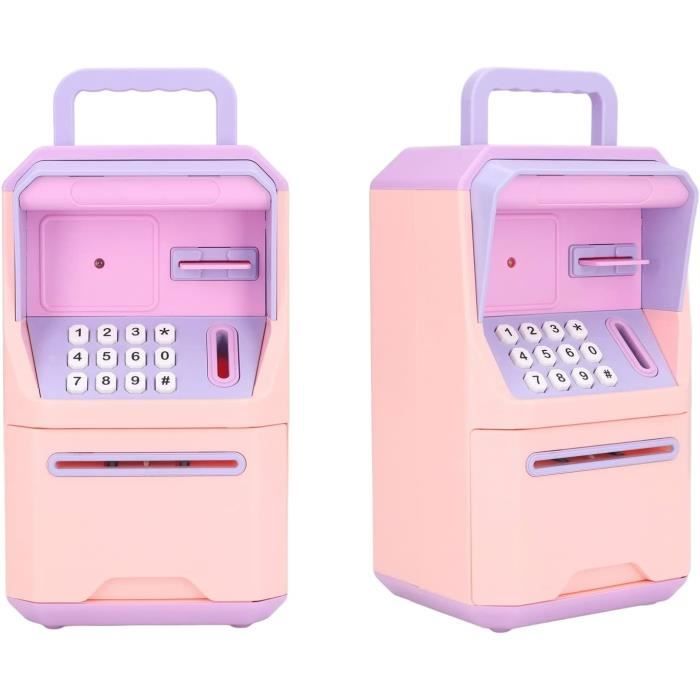 Mini Distributeur Automatique 1:12 – Rose, Avec 12 Boissons Et Pièces, Pour Maison De Poupée