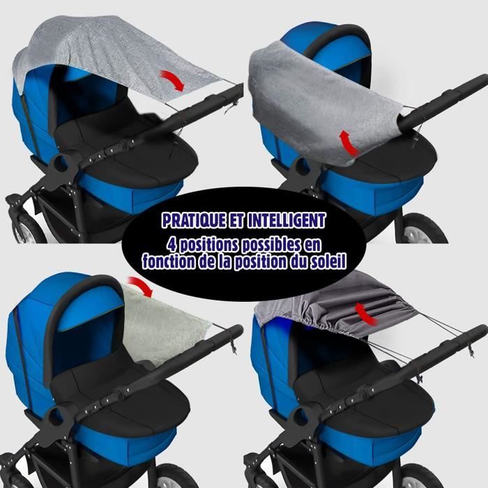 Pare Soleil Universel pour Poussette avec Sac De Rangement Offert Protection Anti UV Bebe Confort Reglable Landaus Universelle Cdiscount Puericulture Eveil bebe