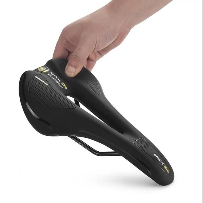 Siège de selle Bicyclette Vélo /Noir Large Grand Confort Sportif -  Cdiscount Sport