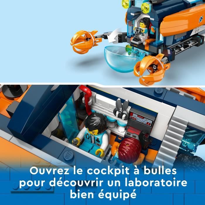 LEGO® City 60379 Le Sous-Marin d'Exploration en Eaux Profondes + le livre  LEGO® DREAMZZZ collector offert - Cdiscount Jeux - Jouets
