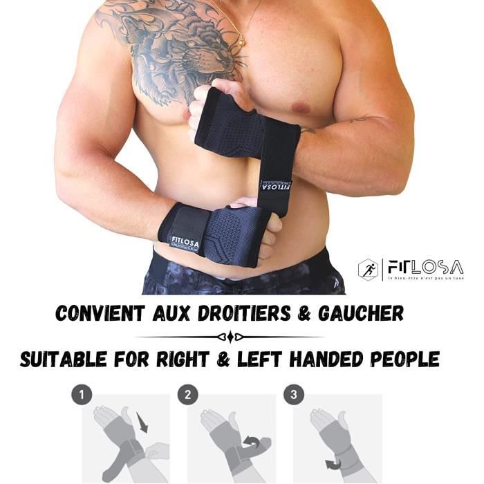 Protège poignet pour musculation - Prendre du muscle