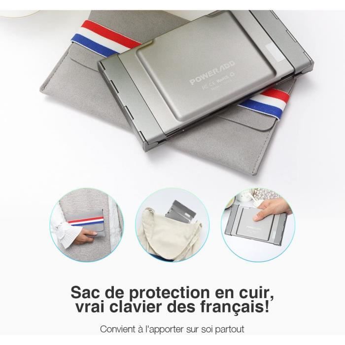 Mac Mini OMOTON Clavie Bluetooth Pliable Avec Pavu00e9