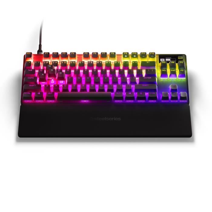 Clavier gamer mécanique - STEELSERIES - APEX PRO TKL (2023) - Sans pavé  numérique - Filaire - Avec switchs réglables - Noir - Cdiscount Informatique