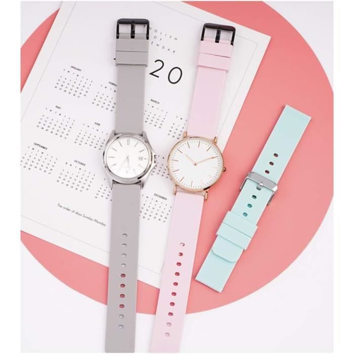 Discount Fashion Silicone 22 mm Watch Strap DT2012-D_K0014312 main image 0