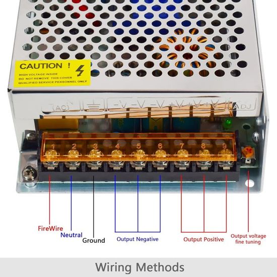 Adaptateur de pilote d'alimentation à découpage DC5V de haute qualité S-50-5 (5V/10A/50W) AC100-240V