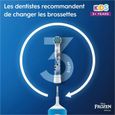 Oral-B Kids Brosse à Dents Électrique Rechargeable, 1 Manche, 1 Brossette, 3 ans et plus, Brossage douceur, La Reine des Neiges 2-5