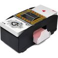Distributeur de Cartes  mélangeur Automatique en Bois électrique, Cartes de Jeu de Poker de Casino, mélangeur de Poker de Jeu de soc-0