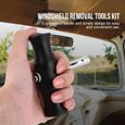 Kit d'outils de retrait de pare-brise de voiture fil de coupe de verre de fenêtre de pare-brise avec poignées-0