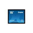 ECRAN IIYAMA 15" Open Frame Tactile Noir PCAP 10pts 700:1 1024x768 USB VGA HDMI Display Port 330cd/m² 8ms Pays/Portrait TF1534MC-B7X-0