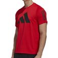 T-shirt de training rouge pour homme Adidas Originals - Manches courtes - Respirant - Fitness - Running-0
