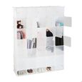 Relaxdays Penderie Armoire Cubes Etagere Rangement 25 Casiers