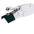 Mini Machine à Coudre électrique à la main Couture des Vêtements Domestique Portable Voyage Blanc -0