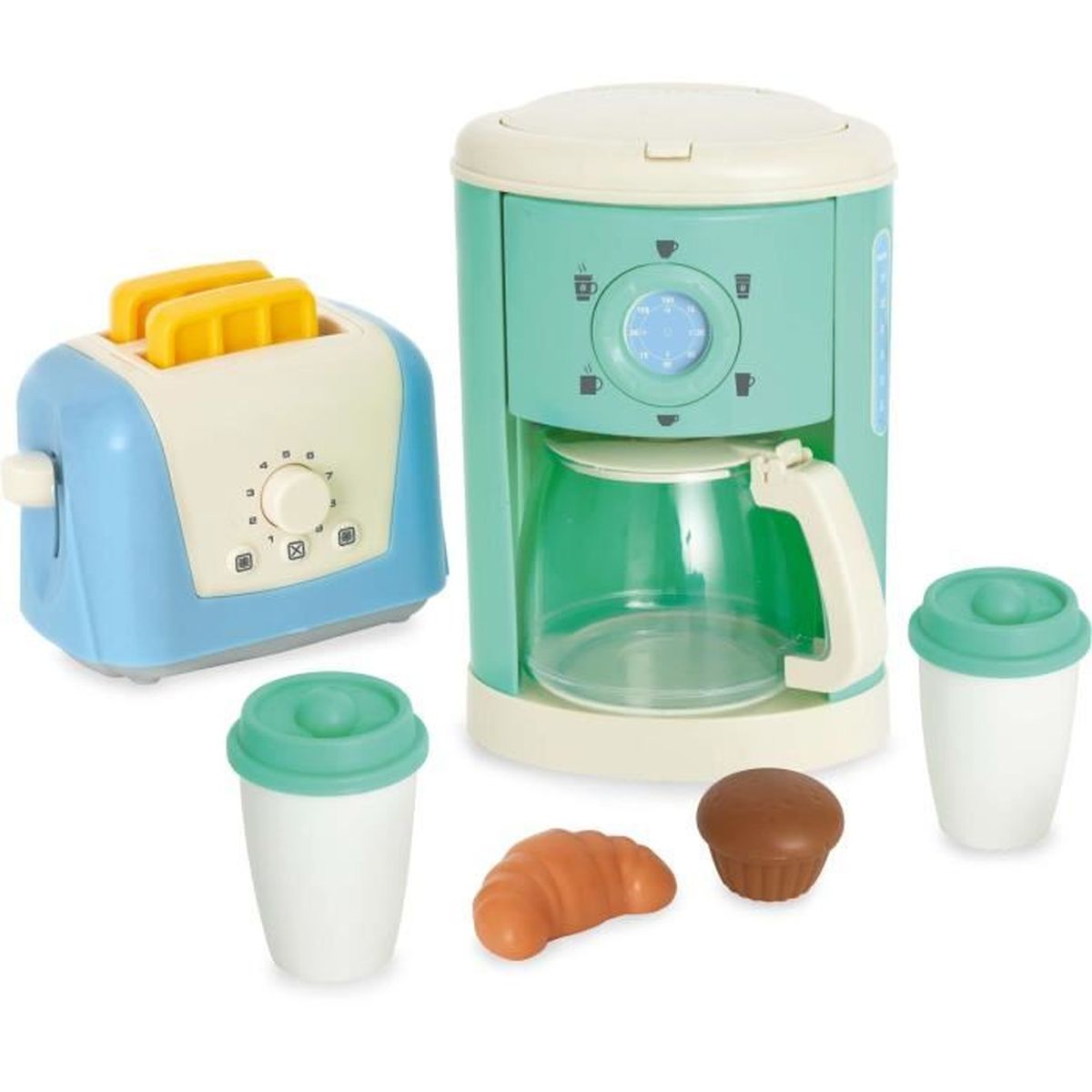 Cuisine Jouet électronique Molto Avec Lumières Et Set De 33 Accessoires - Réfrigérateur, Micro-ondes, Machine à Laver