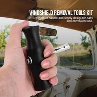 Kit d'outils de retrait de pare-brise de voiture fil de coupe de verre de fenêtre de pare-brise avec poignées