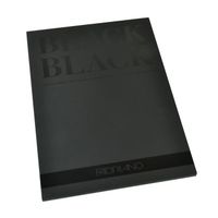 Bloc de Papier Beaux-Arts Fabriano Noir A4 300g - 20 feuilles ultranoir