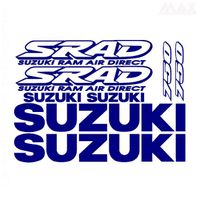 8 sticker GSXR – BLEU MARINE – sticker SUZUKI GSX R SRAD 600 750 - SUZ424