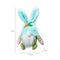 Panier de Pâques en forme de lapin Gnomes de Pâques, 1 poupée naine sans visage en peluche, elfes suédoises nordiques, cadeaux  N°2