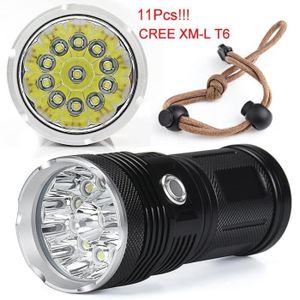 3x5 modes LED XML T6 Lampe de poche Zoom 18650 Lampe de poche Torche 10000Lumens