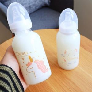BIBERON  Tête de licorne - BiSantos en verre pour nouveau-né, grande capacité, lait maternel, 300ml,2-3 ans