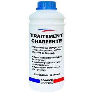 TRAITEMENT MEUBLE BOIS Traitement Charpente -  1 L   - Codeve Bois