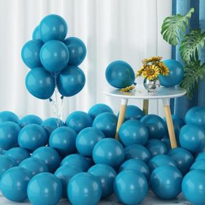 Sursurprise-Ensemble de décoration d'anniversaire bleu turquoise, kit de  ballons en or bleu sarcelle, rideau à franges, bannière pour enfants et  adultes, anniversaire - AliExpress