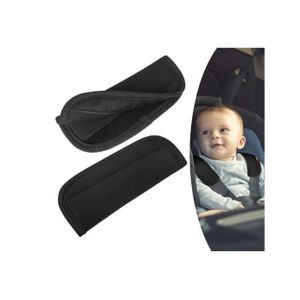 épaulière Siège Auto Enfant Coussinets Ceinture Sécurité Bébé – 3 Pièces Doux & Confort – Protection Cou Épaules Entrejambe – Pour Voiture & Poussette
