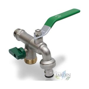 BSP 1/2 " 2pcs Bsp Tétine Tuyau Connecteur Robinet Adaptateur for Eau Jardin Outer 