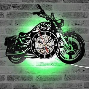 Horloge circuit avec moto qui font le tour