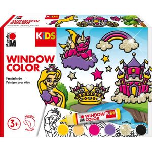 PEINTURE ACRYLIQUE Marabu KiDS Window Color Set 