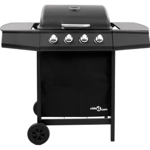 BARBECUE Barbecue gril à gaz avec 4 brûleurs Noir - SALALIS
 - SP111816