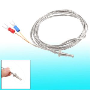 K Type 0-400 C Thermocouple Sonde Capteur Plug Câble 1 m pour thermomètre