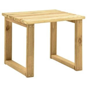 TABLE DE JARDIN  Table de transat - VIDAXL - Bois de pin imprégné -