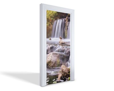Autocollant Mural Cascade Moderne Tulup - 75x205 Cm - Neuf Sous Emballage