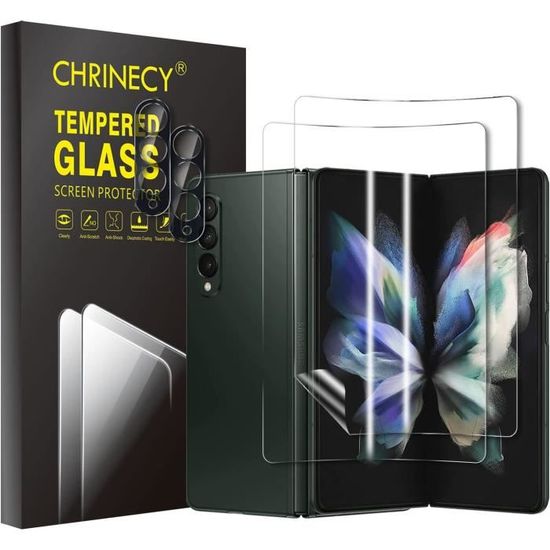 Tpu Protection Écran Pour Samsung Galaxy Z Flip 3 [2 Pièces] Et Caméra Arrière Protecteur [2