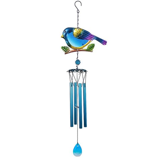 Carillon Éolien Oiseaux - N3382 - Rouge - Décoration Jardin Intérieur Extérieur - Jardin