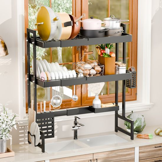 Égouttoir, égouttoir Réglable Avec Torchon, Barre, Réglable à Travers L