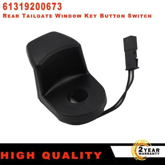 Bouton Commande Fenêtre Hayon Pour BMW Série 3 E46, E91 / Série 5 E61 - Référence 61319200673 - Noir ABS