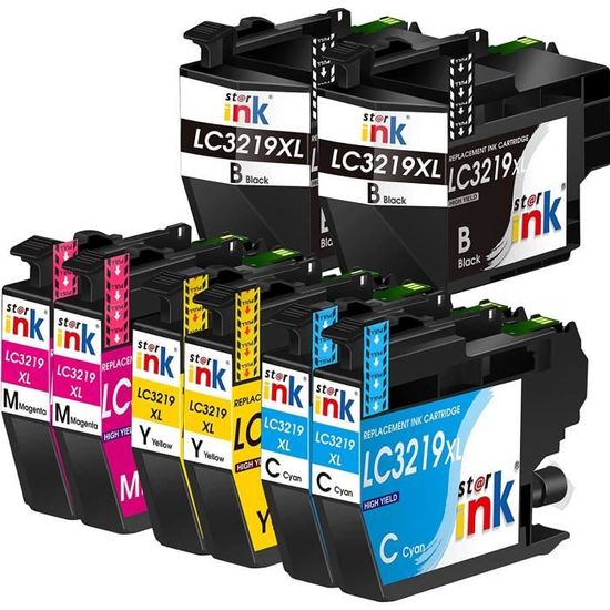 Clywenss LC3219XL Cartouches d'encre Colore Compatible avec Brother