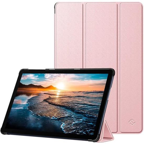 Hülle Für Huawei Matepad T10/T10s – PU Leder Mit Ständer, Kartenfach, Magnetverschluss, Blumen-Muster