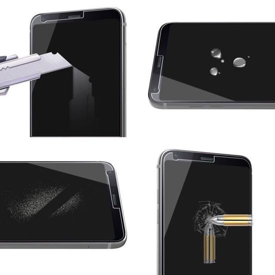 Ebeststar - Verre Trempé Wiko Lenny 5 Protection Ecran Vitre Protecteur Anti Casse Anti Rayure Pose Sans Bulles Dimensions Precises Smartphone 153 5 X 74 X 9 2 Mm Ecran 5 7