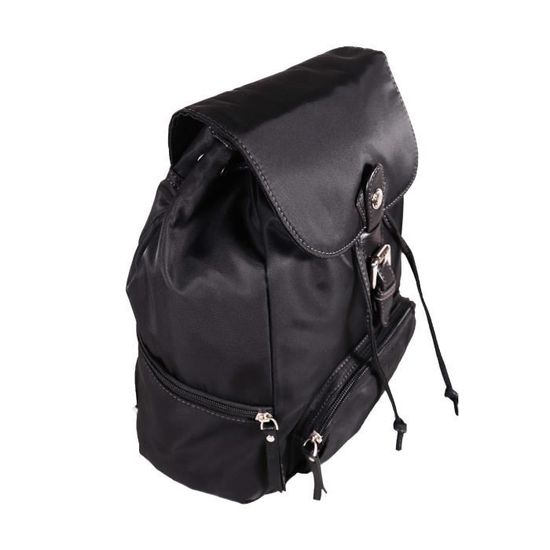 Katana Sac à Dos Nylon Garni Croûte De Cuir De Vachette K 29307 - Chocolat