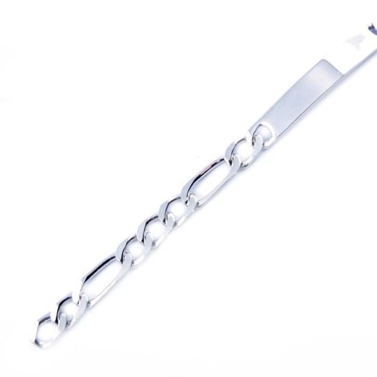 Bracelet Homme Figaro Argent/Or - Acier Inox 316L, Style Minimaliste
