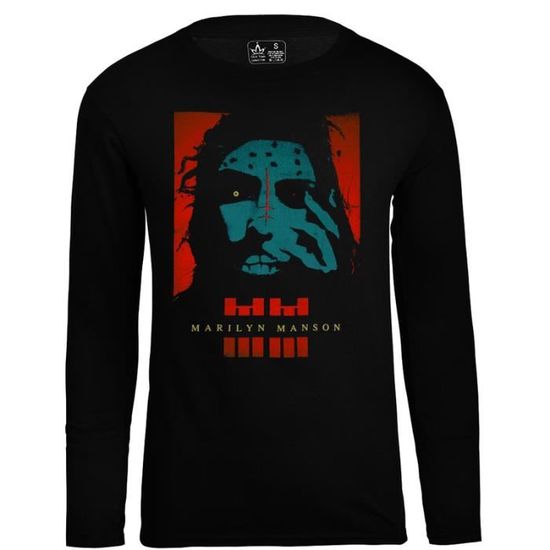 T-shirt Marilyn Manson Pour Homme - Taille L, Noir, Coton - Neuf Avec étiquettes