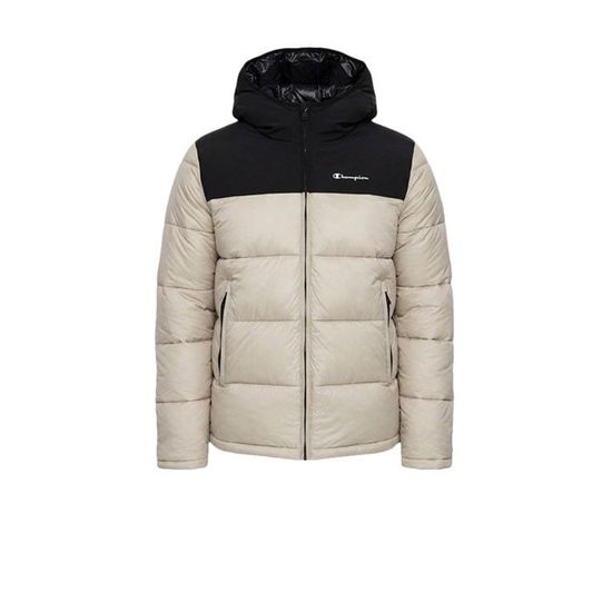 Doudoune à capuche Champion Beige Cdiscount Prêt-à-Porter