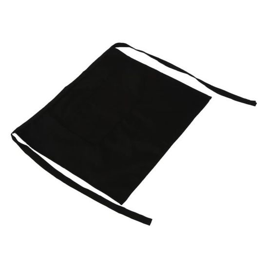 Tablier Serveuse Tablier Noir, 8 Pièces 55 * 86CM Demi Tablier