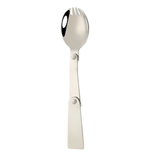 Fourche Pliante Camping - Acier Inoxydable 304, Bouton à Ressort, Compacte Et Multifonction - Idéale Randonnée, Pique-nique